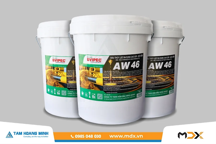 AW 46 - Dầu thủy lực chống mài mòn gốc kẽm cao cấp — Vipec