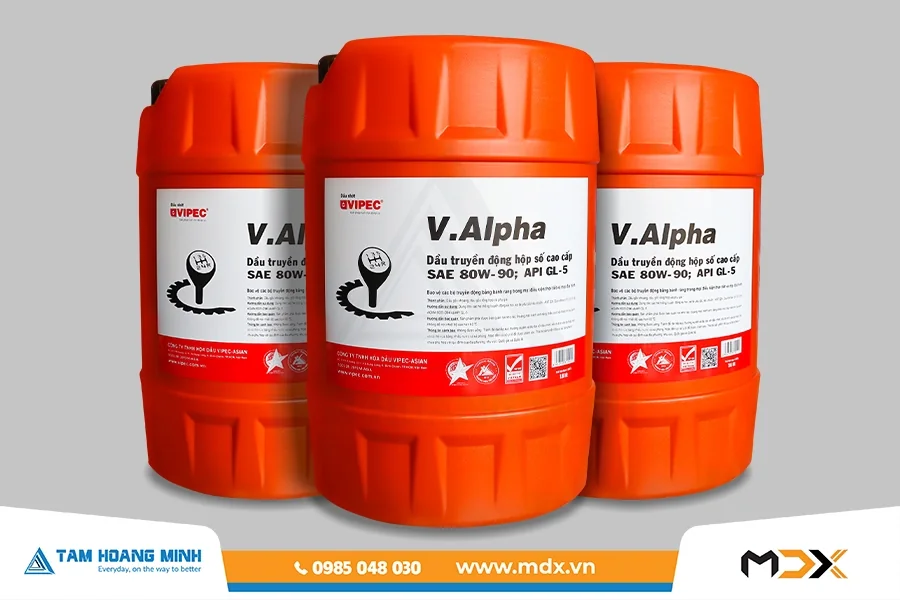 V.Alpha 85W-140 - Nhớt hộp số xe ô tô cao cấp — Vipec